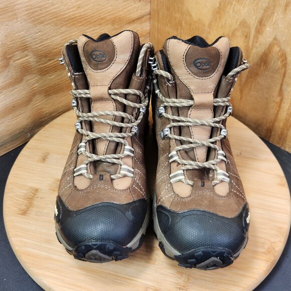 Oboz Bridger Mid Womens Brown Dry Leather Waterproof Hiking Boots Size 8.5 - Picture 3 of 10
